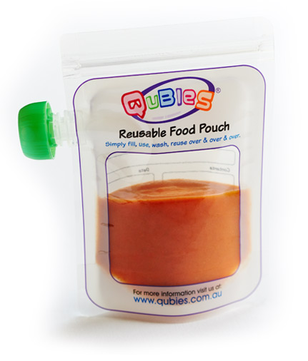 Qubies Reusable Food Pouch pack of 10