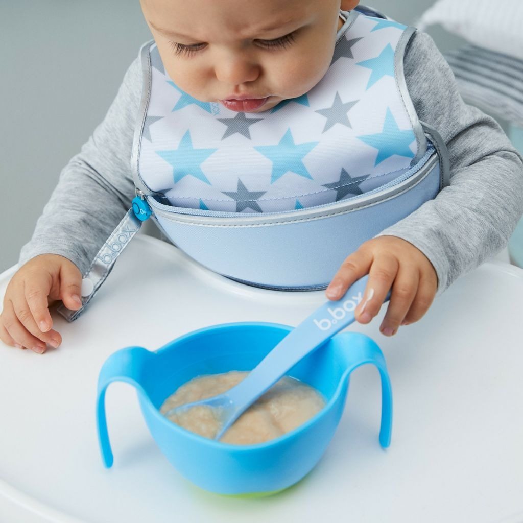 B.Box Ocean Breeze Bowl & Straw Original easier and more fun for kids to drink or eat soup or cereal.