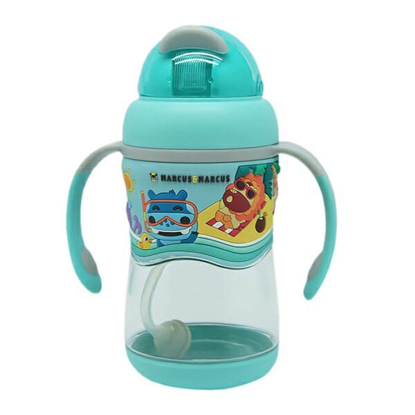 Marcus Marcus Blue 2 Stage Tritan Straw Sippy Cup very handy with detachable sleeve string.