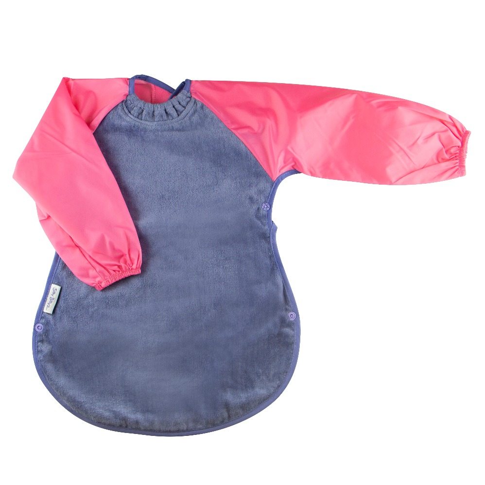 Silly Billyz LILAC-CERISE Messy Eater Bib Towel sweet and attractive combination of colors fits for toddlers.