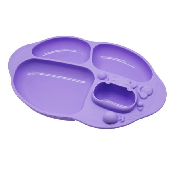 Marcus Marcus WILLO Purple whale Yummy Dips Suction Divided Plate very funable with unique suction base will grip securely to the table.