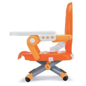 Chicco Mandarino Pocket Snack Portable Booster Seat, with an outstanding metal leg and tray adjustability.