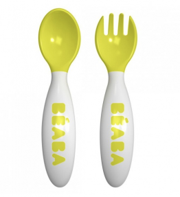 Beaba 2nd Age Training Fork & Spoon with case