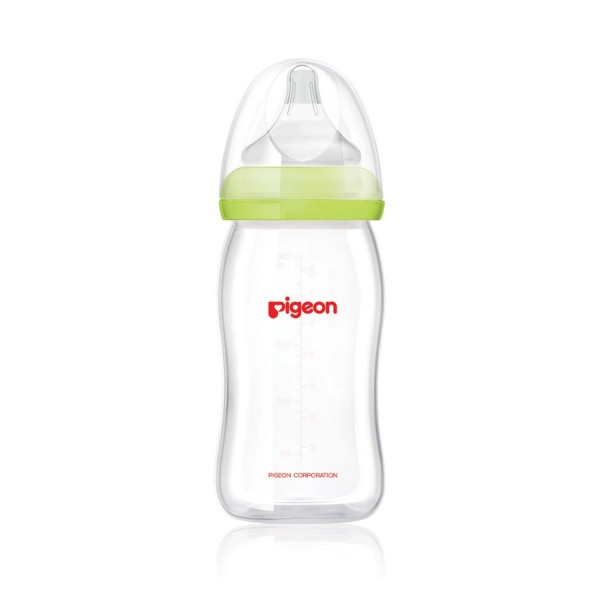 Pigeon Wide Neck SofTouch™ Bottle 240ml (GLASS)