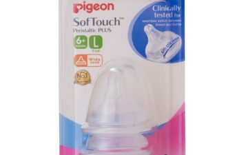 Pigeon Wide Neck SofTouch™ Peristaltic PLUS Teat - Large