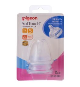 Pigeon Wide Neck SofTouch™ Peristaltic PLUS Teat - Small