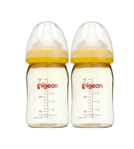 Pigeon Wide Neck SofTouch™ Bottle 160ml (PPSU) Twin Pack
