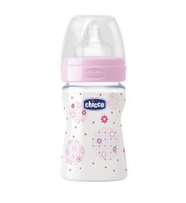Chicco Nursing Bottle: Well-Being Silicone - 0m+ Teat 150ml