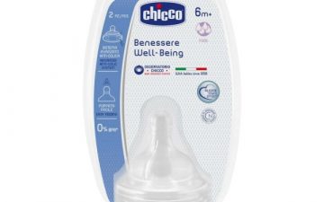 Chicco Nursing Teat: Well-Being Silicone Teat - 4m+ Fast Flow