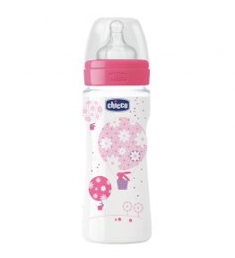 Chicco Nursing Bottle: Well-Being Silicone – 4m+ Teat 330ml