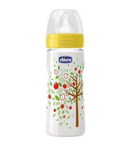Chicco Nursing Bottle: Well-Being Silicone – 4m+ Teat 330ml